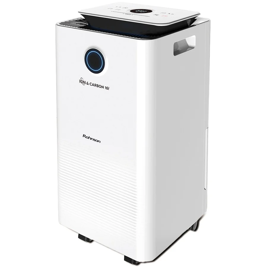 Влагоабсорбатор Rohnson R-91716, 240 W, 16 литра/ден, Йонизатор, Таймер, Бял, 5 години гаранция