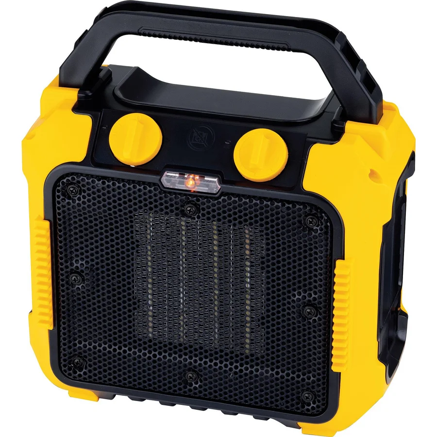 Керамична печка за отопление ELITE ECH-1372, 2000W, До 20 м2, 3 степени, Защита срещу преобръщане, Черен/жълт