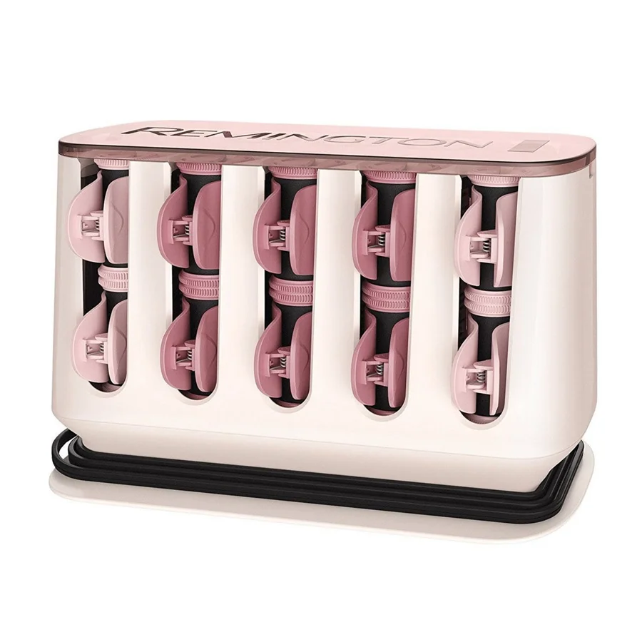 Загряващи ролки за къдрене Remington H9100 ProLUXE, 20 бр., Бързо загряване 90 сек., Кадифено покритие, Розово злато