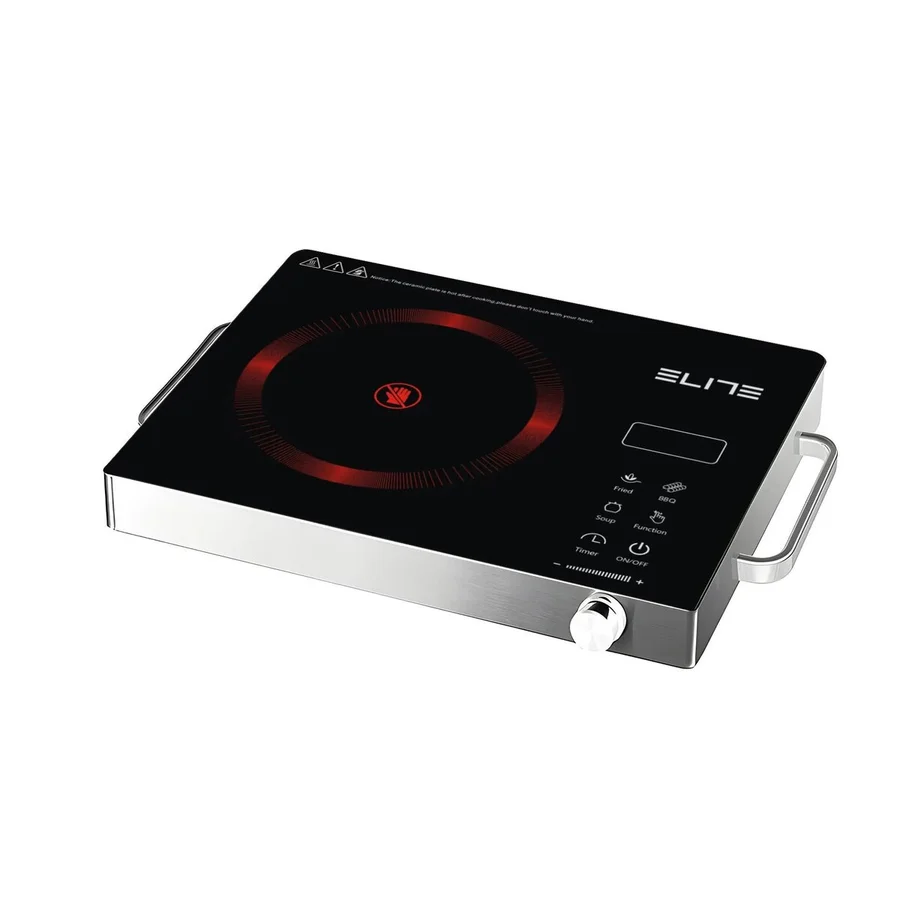 Единичен инфрачервен котлон ELITE EFP-1292TU, 2200W, Touch Control, LED дисплей