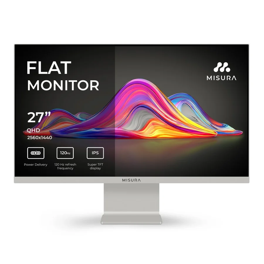 27" Cтилен монитор QHD 120 Hz – MISURA VIVA Moon Silver