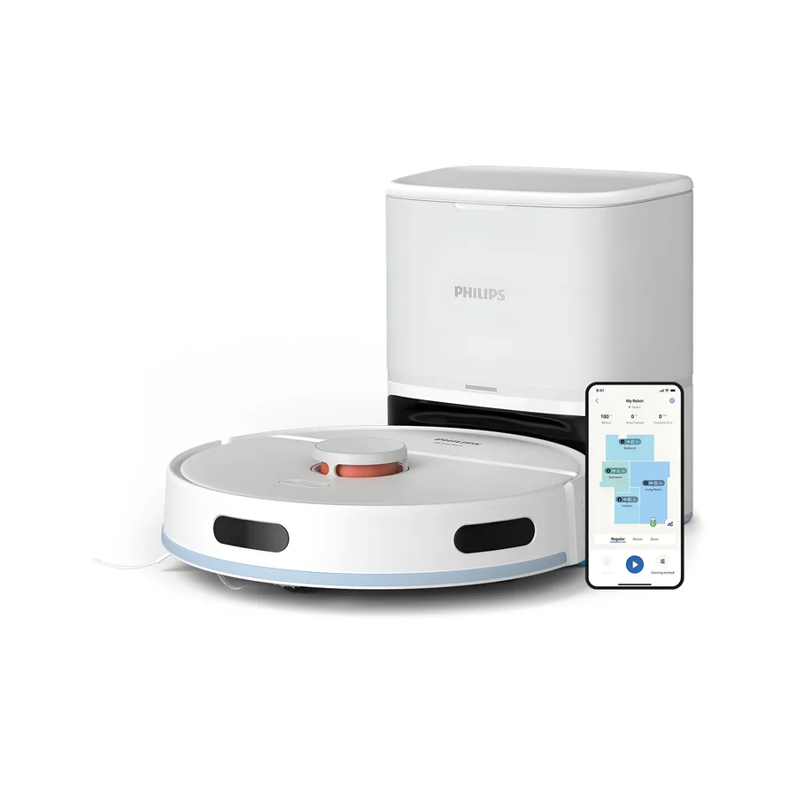 Прахосмукачка робот Philips HomeRun 2000 Series XU2100/20, бяла