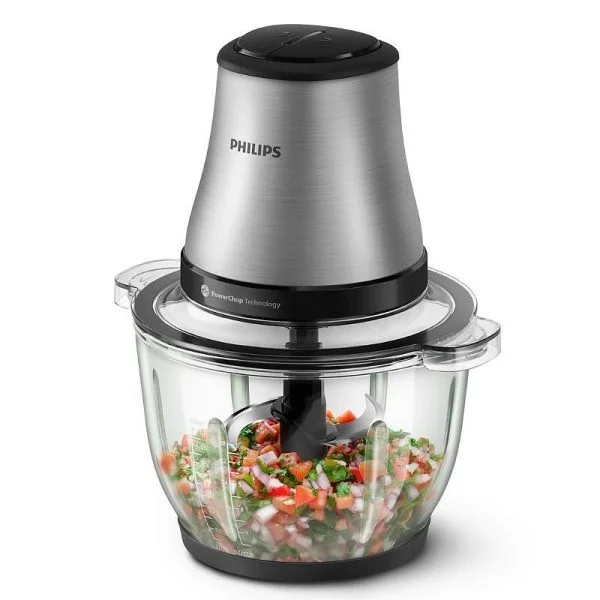 Електрически чопър Philips HR1503/00, 450W, 2L, сив