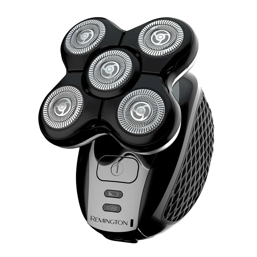 Самобръсначка за глава Remington RX5 XR1500 Ultimate Series, Въртящи остриета, Водоустойчива, Автономия до 50 минути, Тример, Черен/сребрист