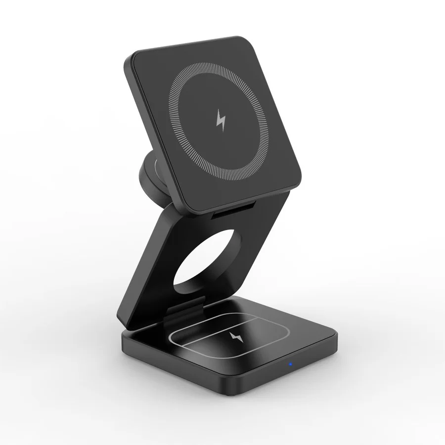 Безжично зарядно 3 в 1 MISURA MH08 Pro - BLACK