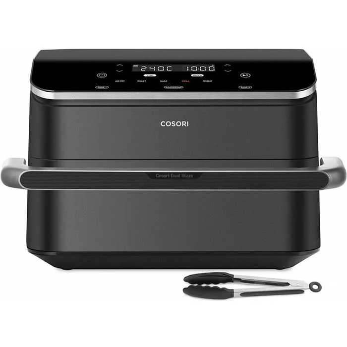 Фритюрник с горещ въздух Cosori Dual Blaze TwinFry CAF-TF102S-AEUR, 10L, черен