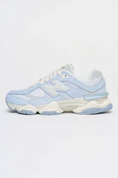 Маратонки Unisex 9060 с велур и мрежа, Пастелносин