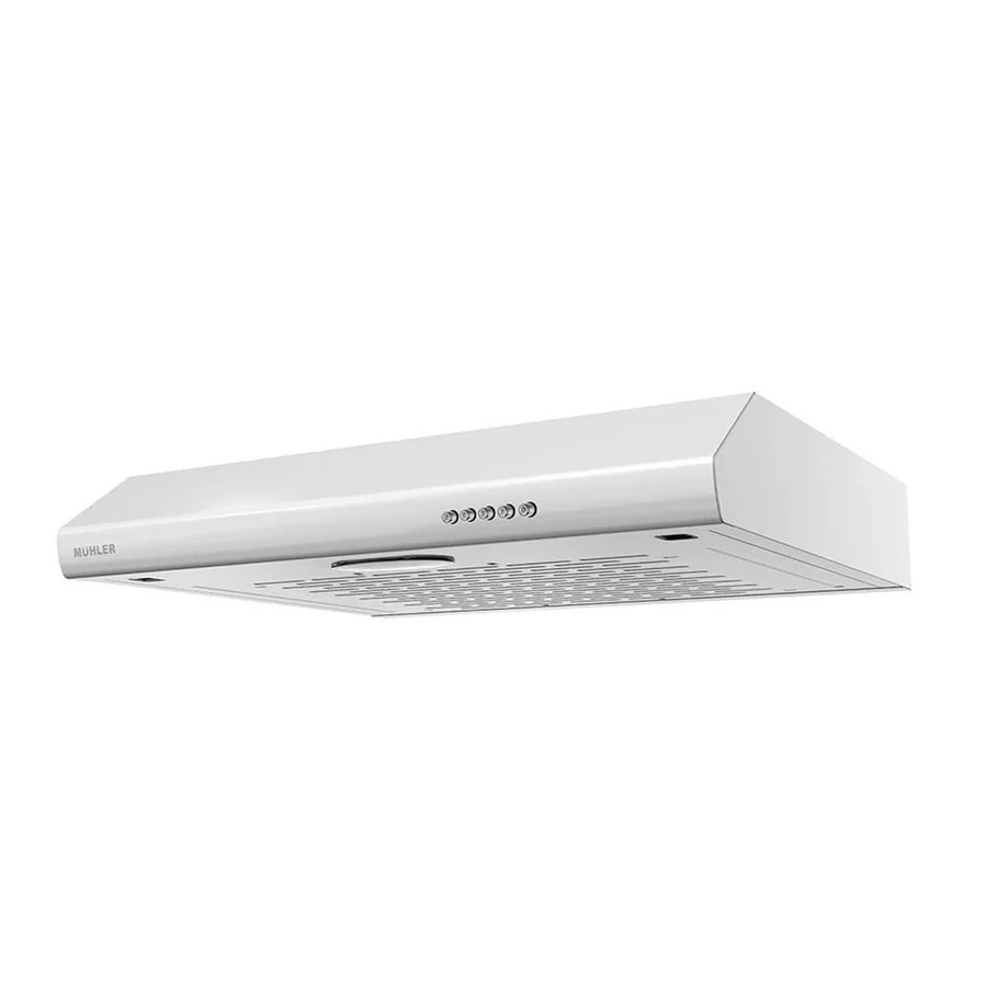 Абсорбатор Muhler AMK-455C-W, 46.5W, 180 м³/ч, Клас B, 595x470x99мм, Бял