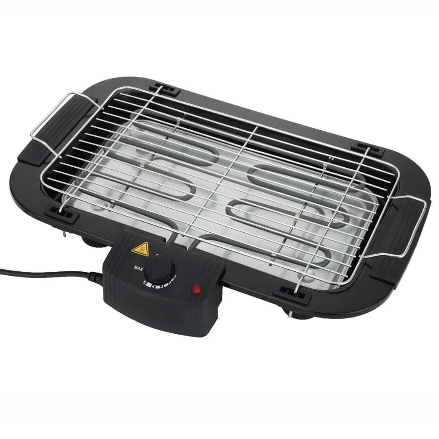 Електрическа скара Rosberg R51015G, 2000W, 3 нива на височина, До 260C, Черен