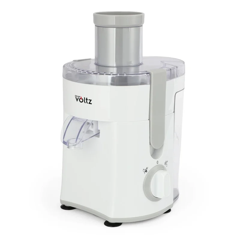 Сокоизстисквачка Oliver Voltz OV51160C, 400W, 600 мл, 2 степени, Голям отвор, Контейнер за отпадъци, Тиха, Бял