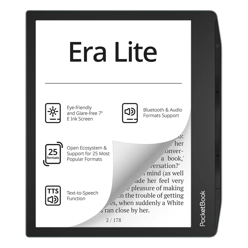 Електронен четец PocketBook Era Lite PB710, 16GB, Stone Green
