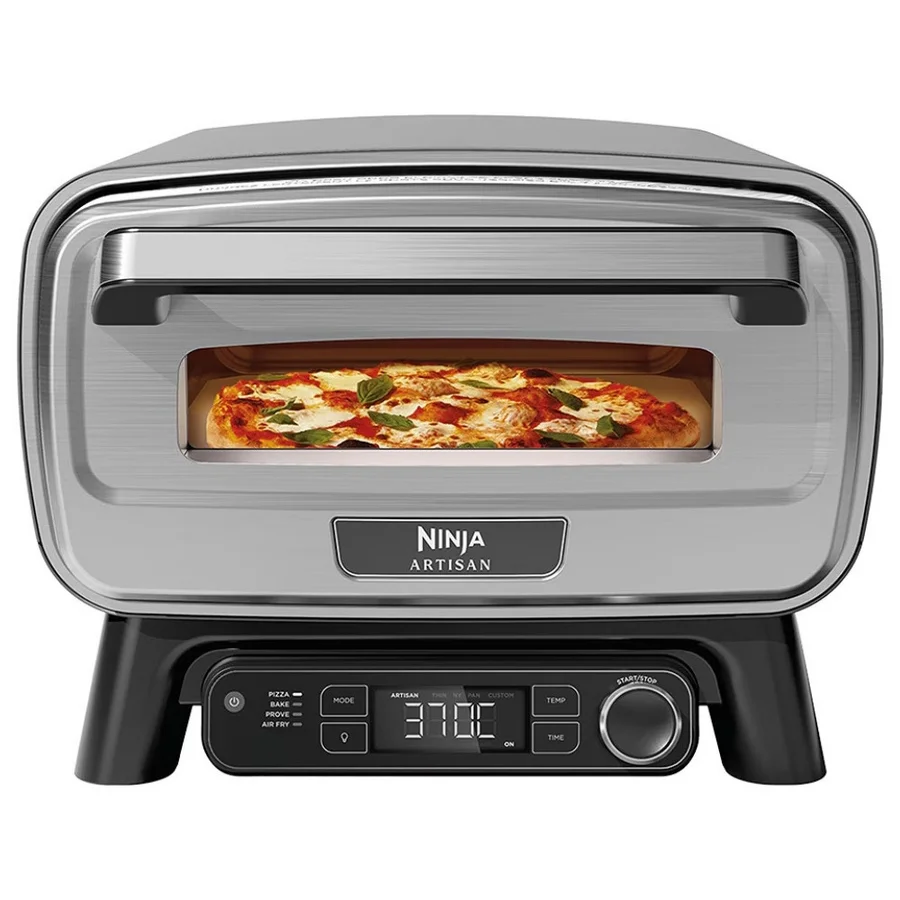 Електрическа фурна за пица 5в1 Ninja Artisan MO201EU, 1760W, 30x30 см, 5 функции, Touch Screen, 32-370C, Сив