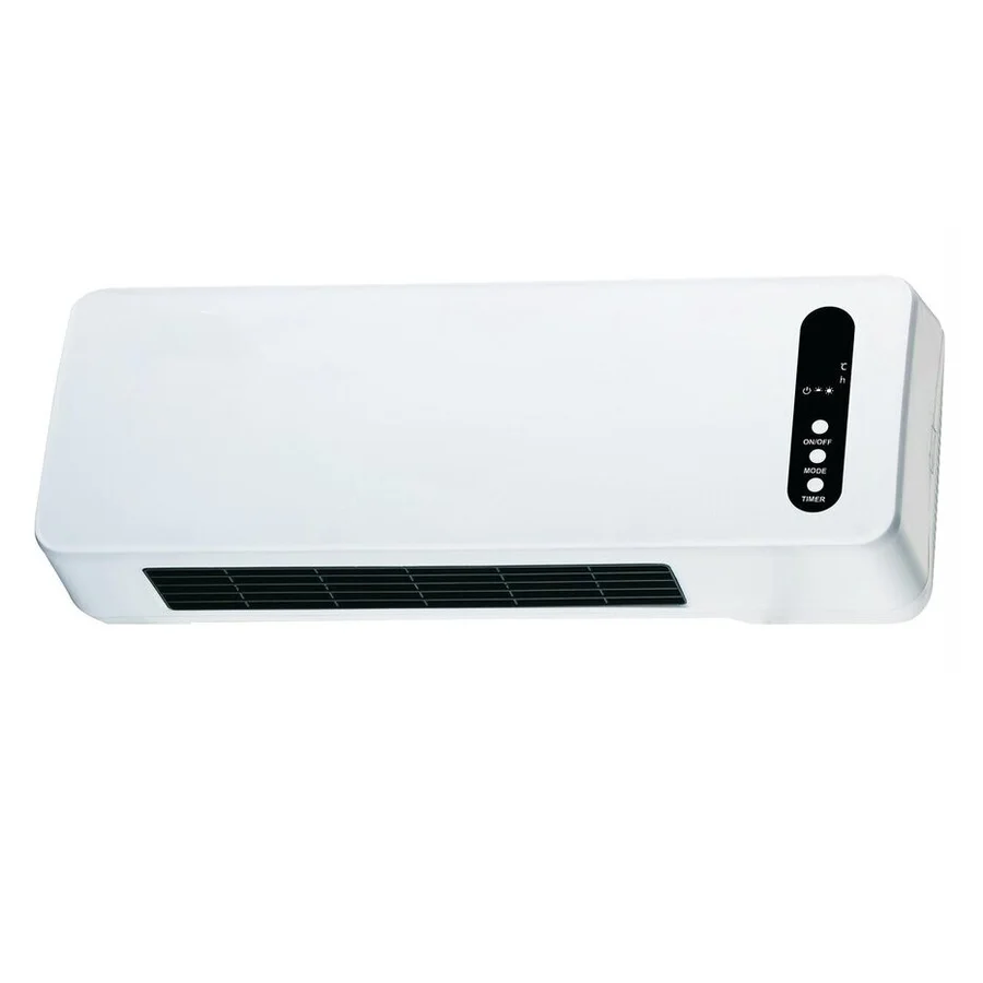 Керамична печка ELITE EHH-1389, 2000W, За стена, LED дисплей, Дистанционно, Осцилация, Бял