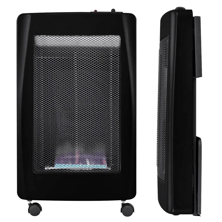 Газова печка ELITE EBF-1362, 3.8 kW, 35 м2, 327 g/h, 2 степени, Сензор за кислород ODS, Защита при накланяне, Пиезо запалване, Черен