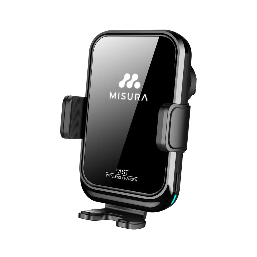 MISURA MA04 - Стойка за телефон за кола с безжично зареждане QC3.0 BLACK