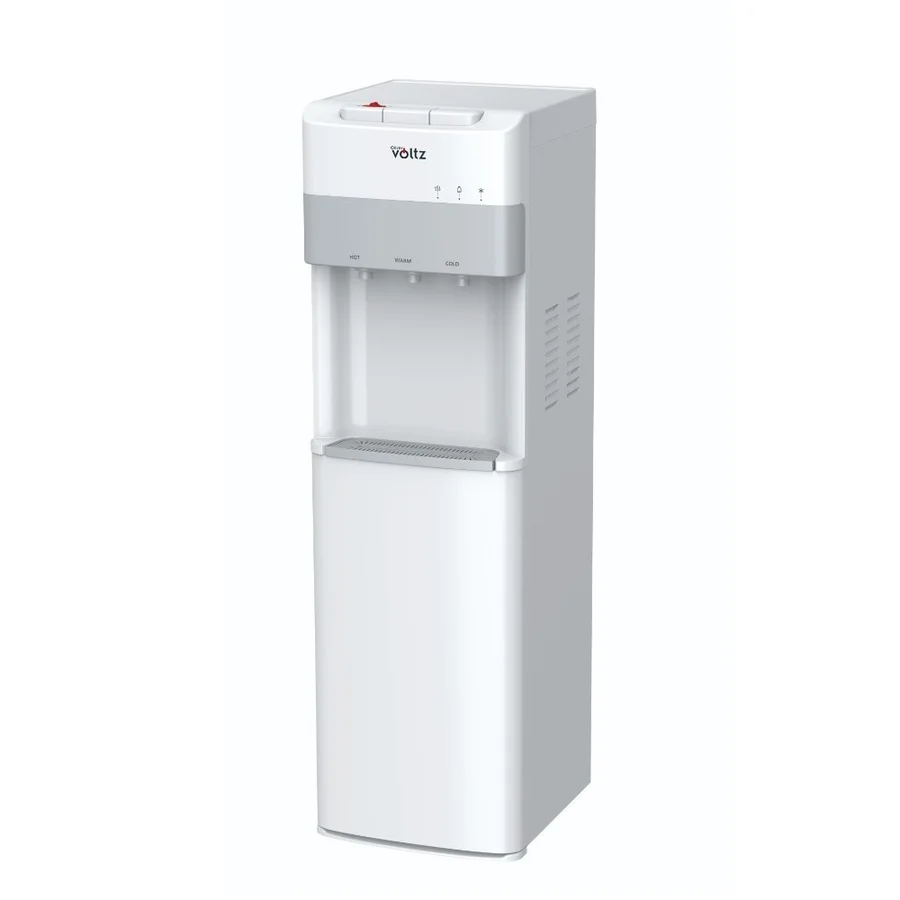 Диспенсър за вода с долно зареждане Oliver Voltz OV51449E, 500W/85W, 10-90 C, Компресорен, Топла вода 5л/час, Студена вода 2л/час, Бял