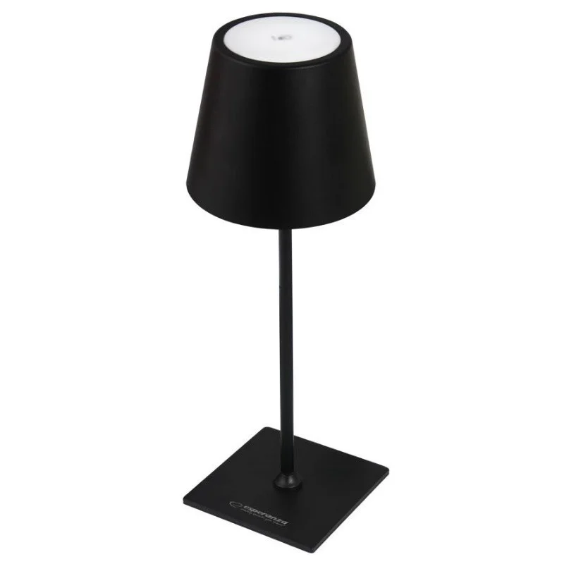 Лампа за бюро Esperanza Miram ELD119K, 3W, 300 lm, LED, 2400 mAh, USB, 3 режима, Черен