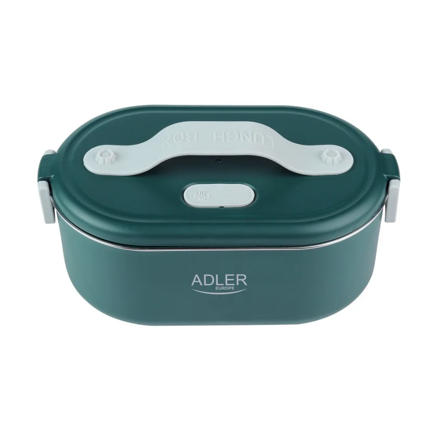 Електрическа кутия за обяд Adler AD 4505, 800 ml, До 50C, Стоманен съд за храна, Зелен