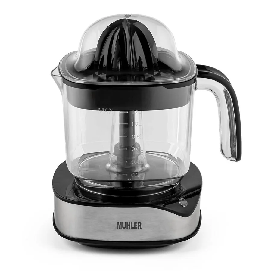 Цитрус преса Muhler MJ-4020, 40W, 1.2L, Черен/Инокс